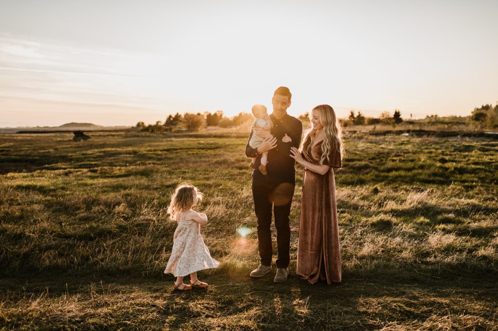 golden hour family photography