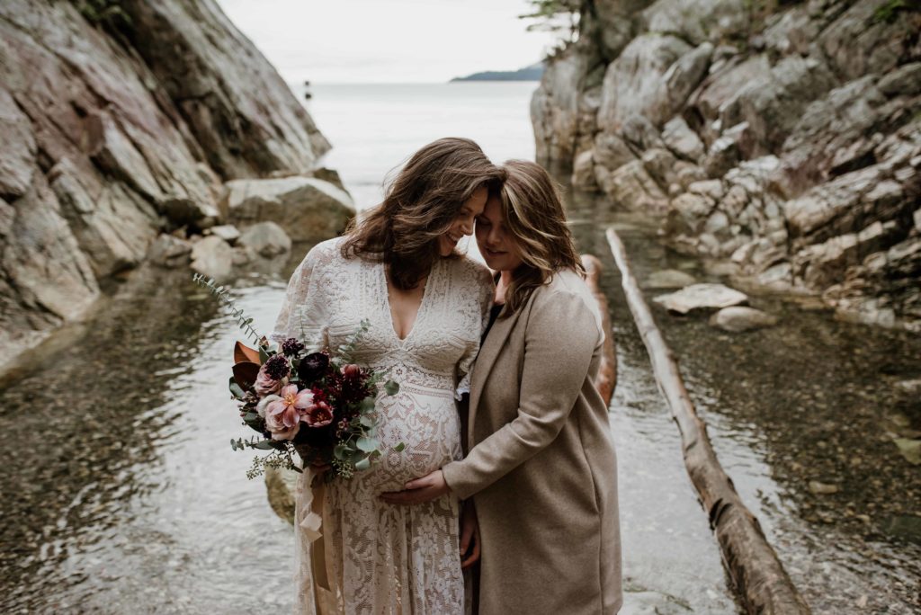 Whytecliff Park same sex maternity session