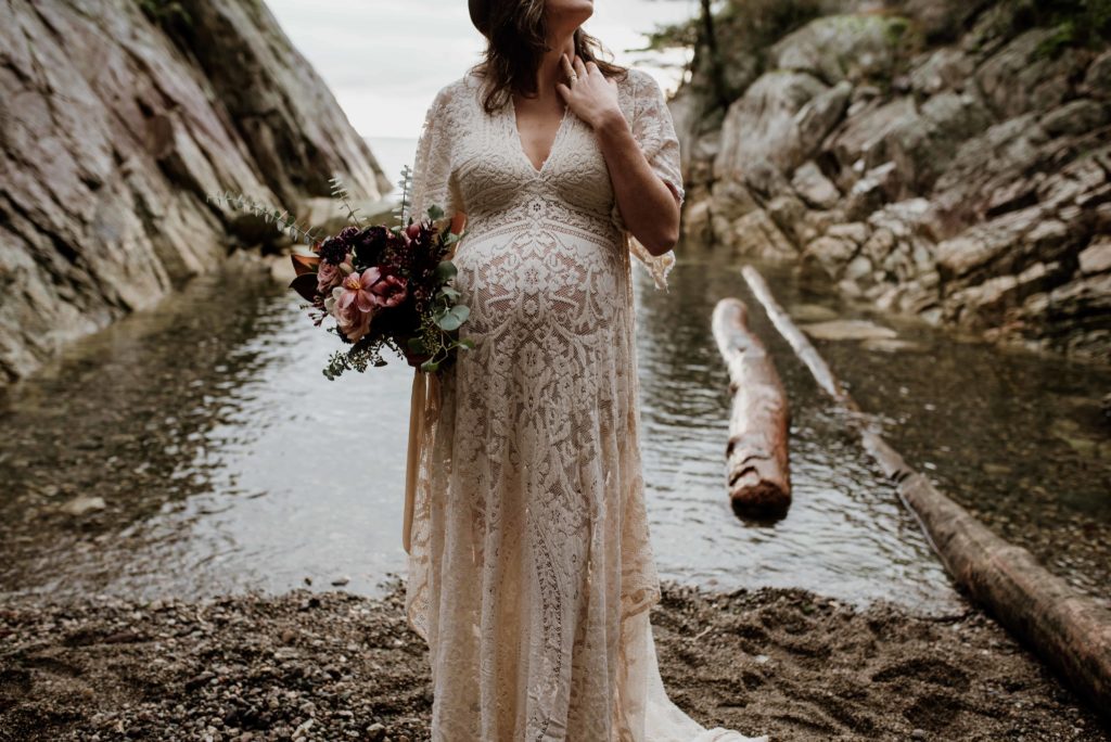 Vancouver beach maternity session