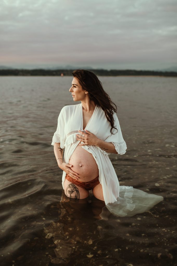 whiterock maternity photography session