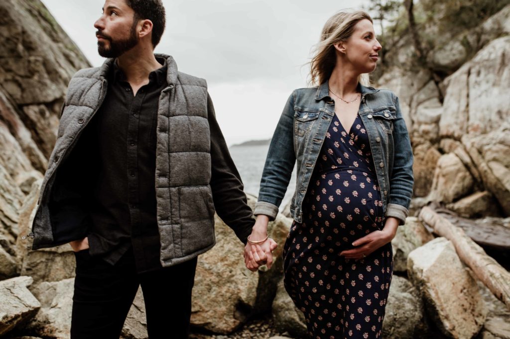 casual vancouver maternity couple session