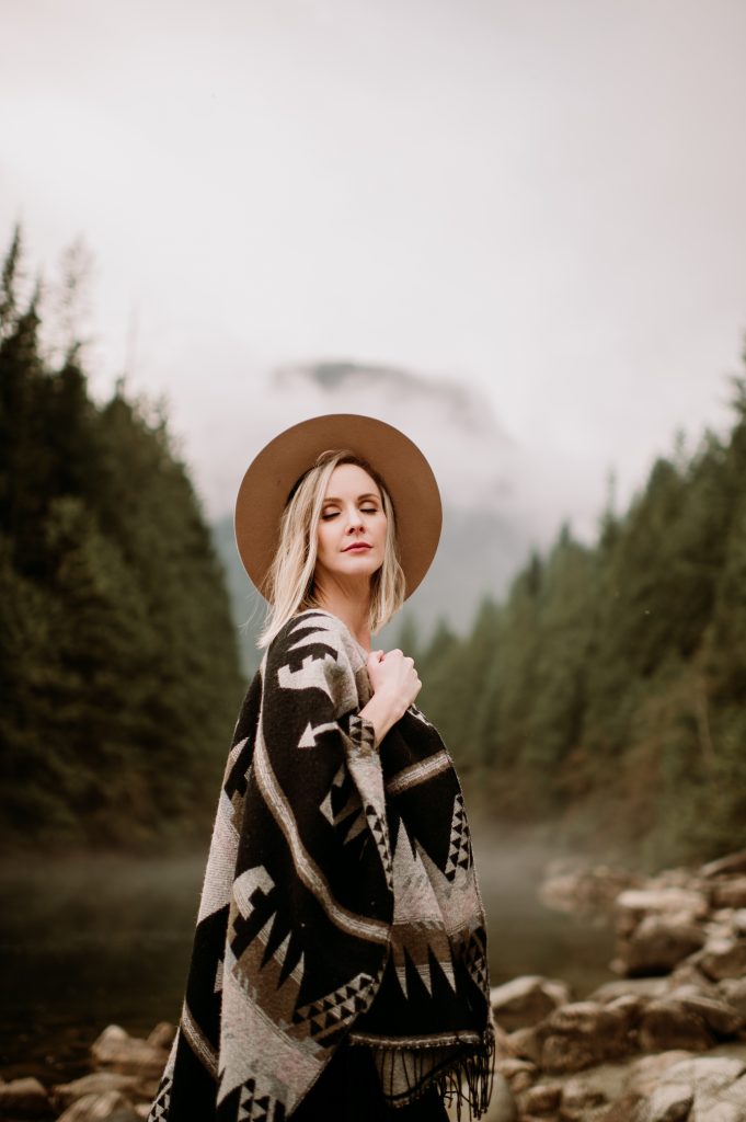 woman in hat at Goldenears Park Lower Mainland