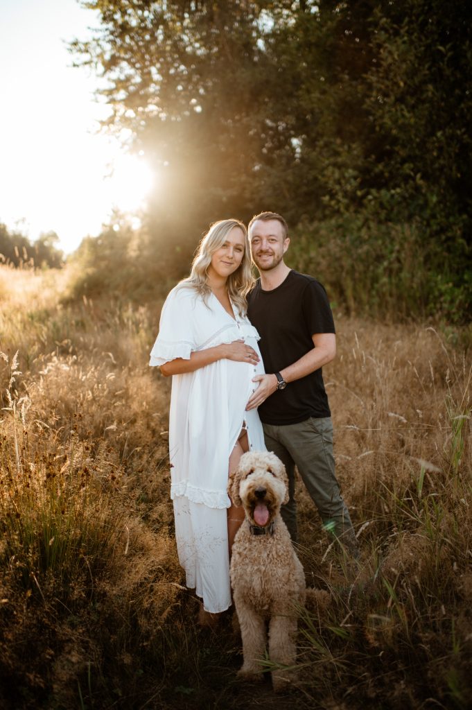maternity session with dog Campbell Valley Park, best photography locations